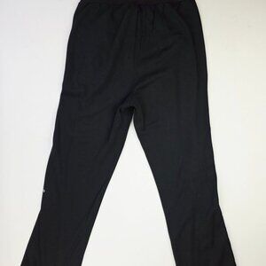 Alo Yoga Mens Size Large Black Snap Breakaway 34" Inseam Logo Pullup Sweatpants